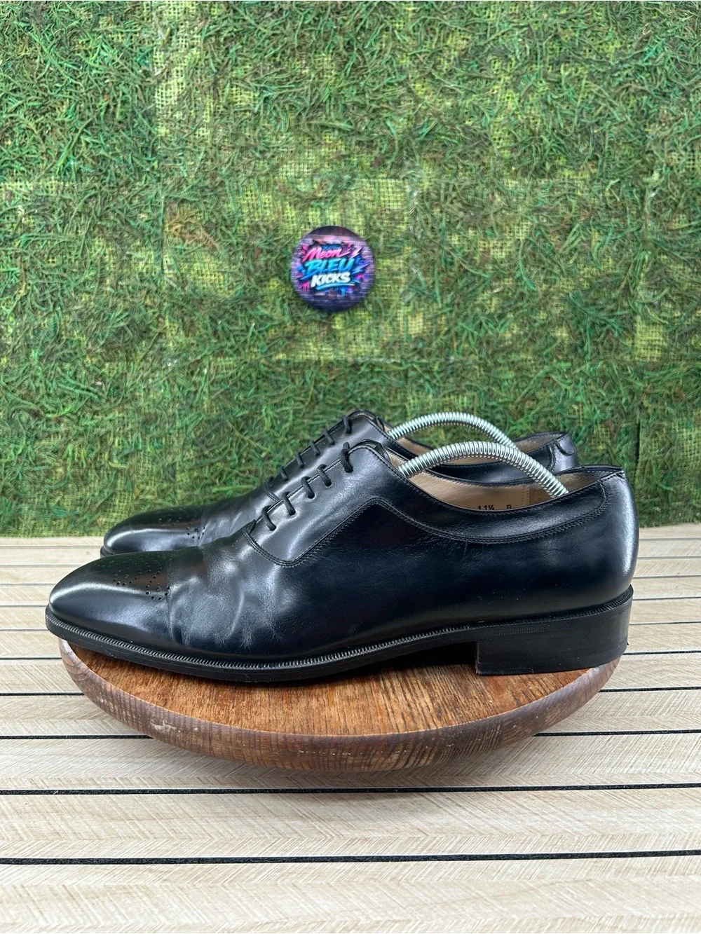 Salvador Ferragamo Mens Shoe Studio Italy Close Lacing Black Bruges